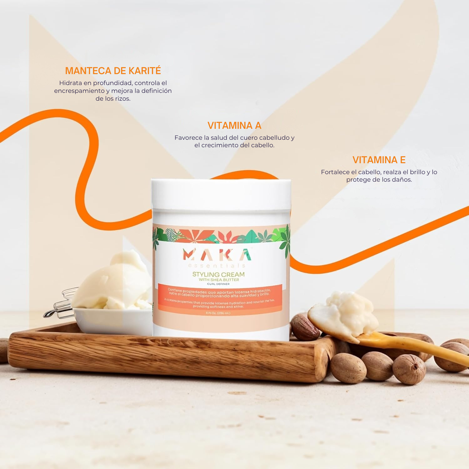 CREMA DE PEINADO CON MANTECA DE KARITÉ