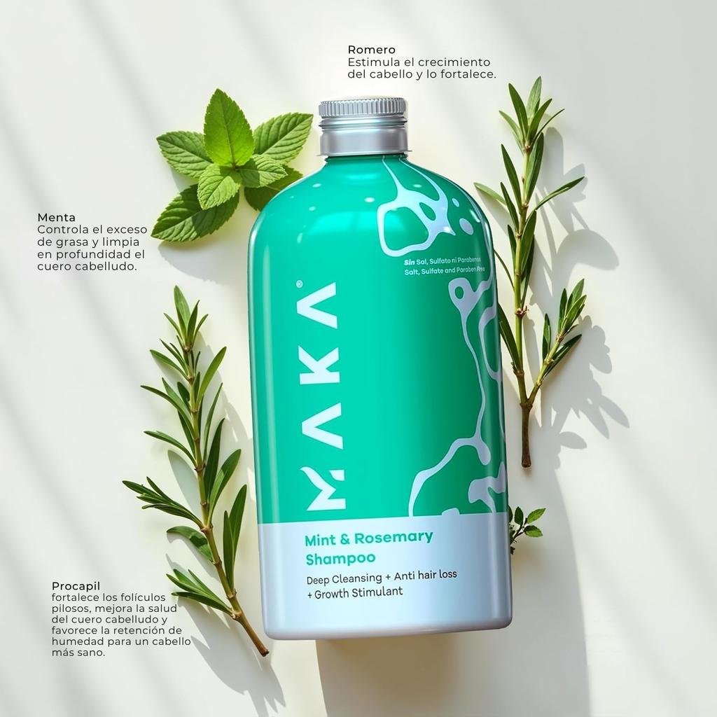 SHAMPOO DE MENTA Y ROMERO