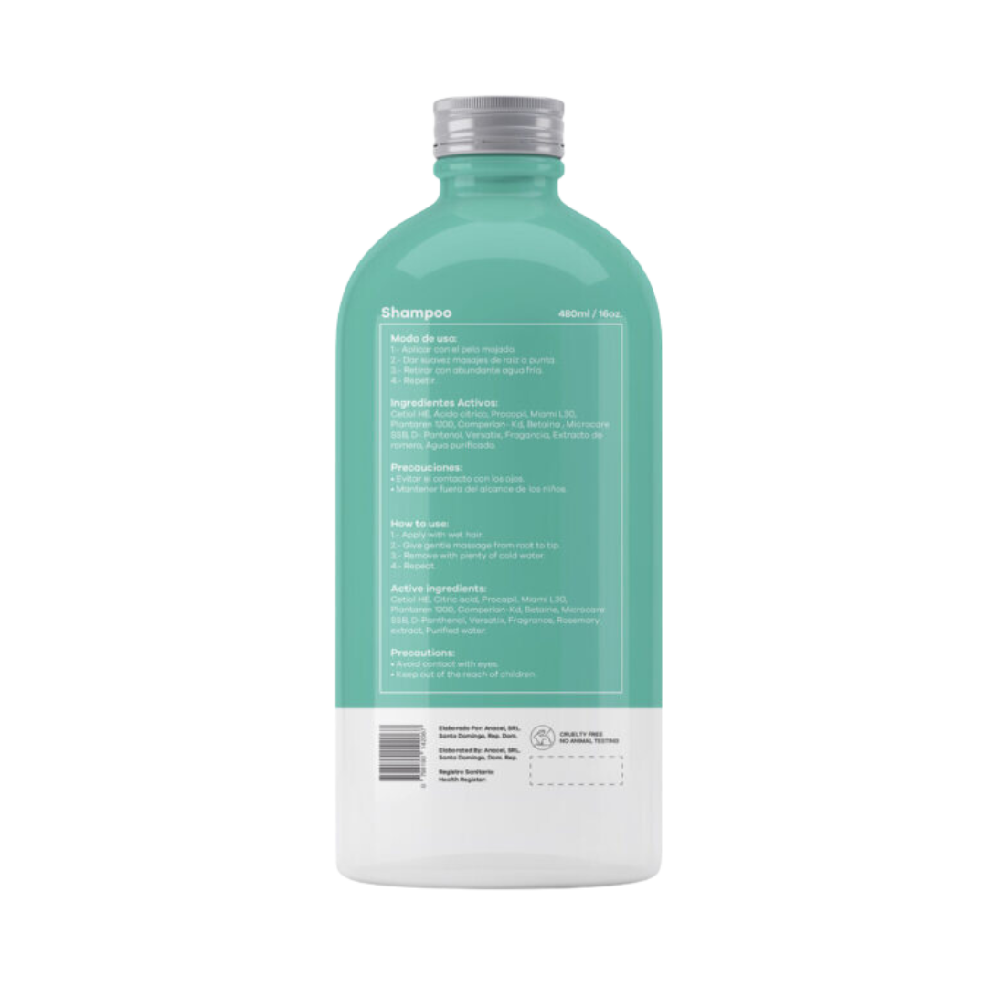 SHAMPOO DE MENTA Y ROMERO